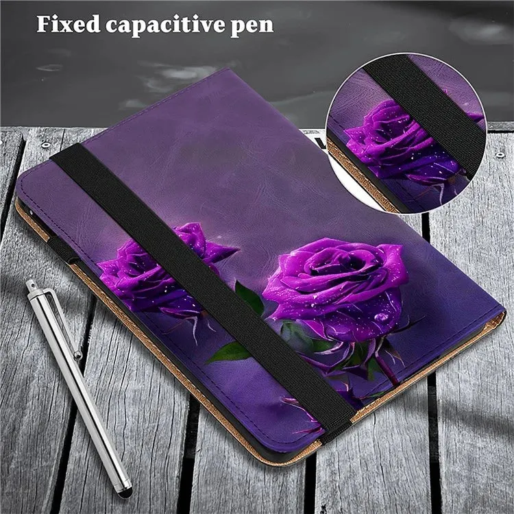 For Honor Pad X8a Case Flip Stand Leather Tablet Cover Pattern Printed