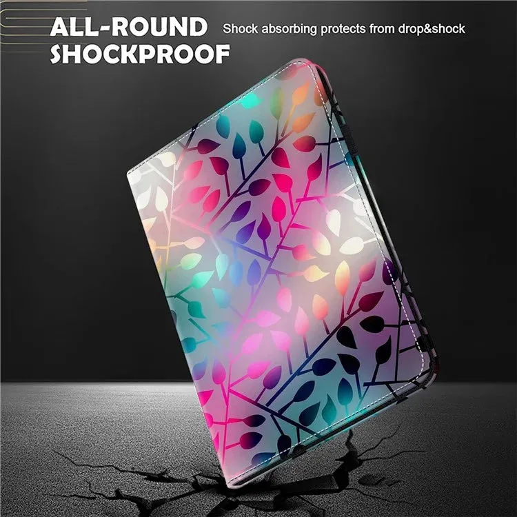 For Honor Pad X8a Case Flip Stand Leather Tablet Cover Pattern Printed