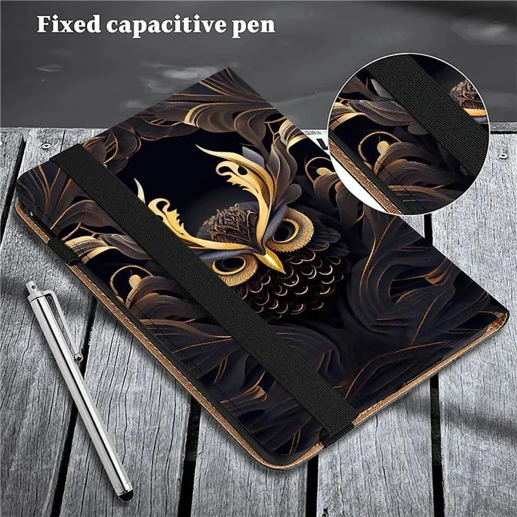 For Honor Pad X8a Case Flip Stand Leather Tablet Cover Pattern Printed