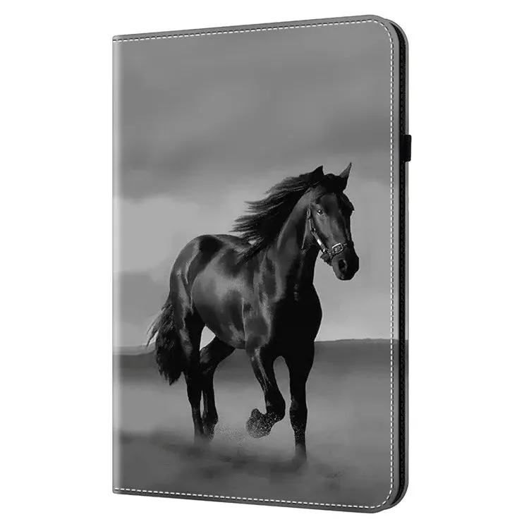 For Honor Pad X8a Case Flip Stand Leather Tablet Cover Pattern Printed