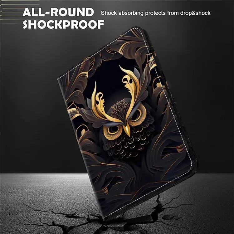 For Honor Pad X8a Case Flip Stand Leather Tablet Cover Pattern Printed