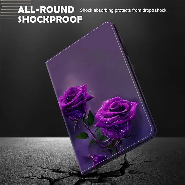 For Honor Pad X8a Case Flip Stand Leather Tablet Cover Pattern Printed