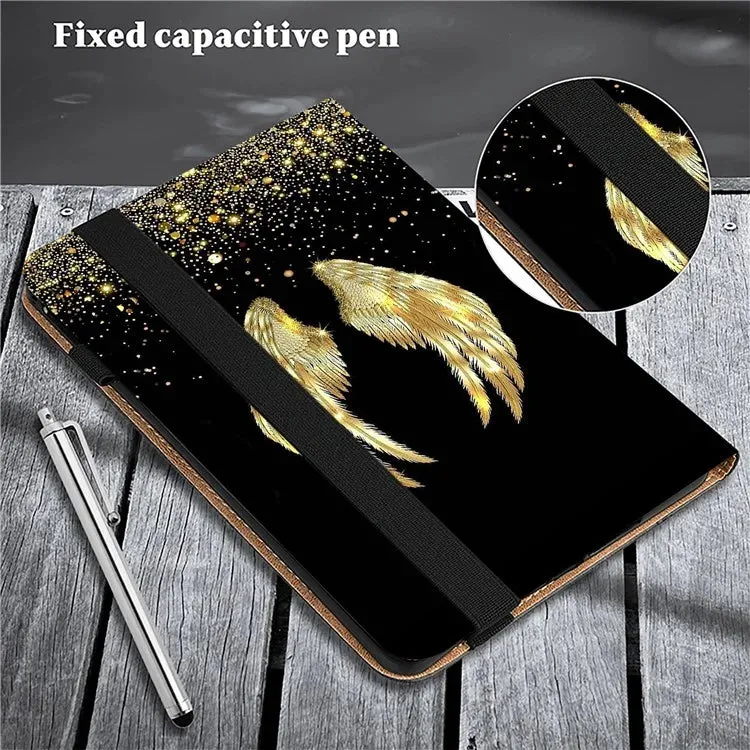 For Honor Pad X8a Case Flip Stand Leather Tablet Cover Pattern Printed