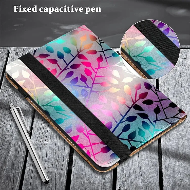 For Honor Pad X8a Case Flip Stand Leather Tablet Cover Pattern Printed
