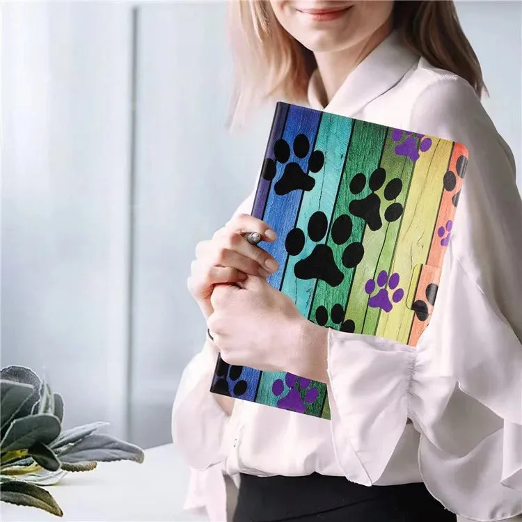 For iPad mini (2021) Case Pattern Printed Stand Litchi Texture Leather Tablet Cover with Card Slots