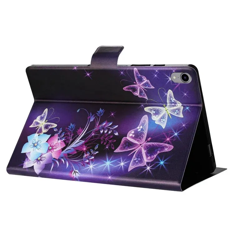 For iPad mini (2021) Case Pattern Printed Stand Litchi Texture Leather Tablet Cover with Card Slots