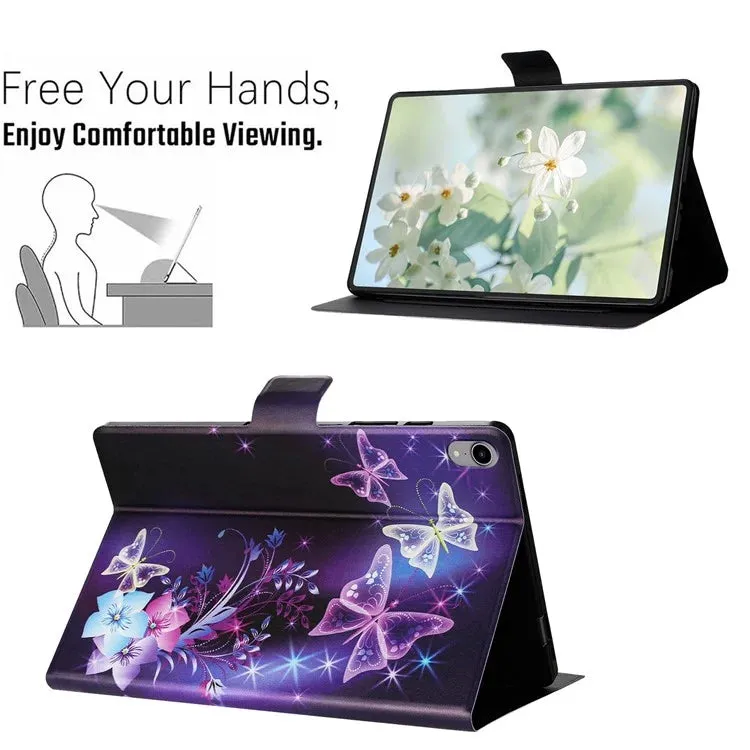 For iPad mini (2021) Case Pattern Printed Stand Litchi Texture Leather Tablet Cover with Card Slots