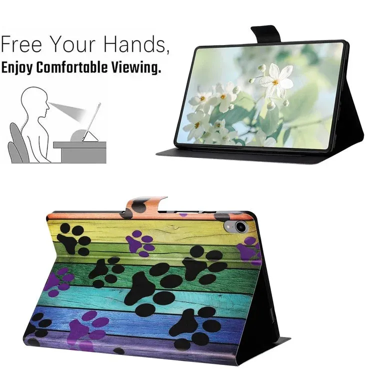 For iPad mini (2021) Case Pattern Printed Stand Litchi Texture Leather Tablet Cover with Card Slots