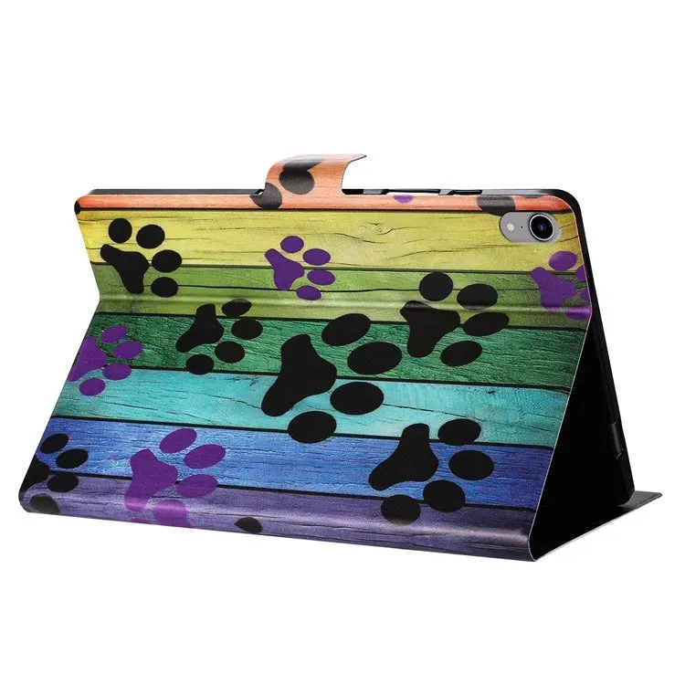 For iPad mini (2021) Case Pattern Printed Stand Litchi Texture Leather Tablet Cover with Card Slots