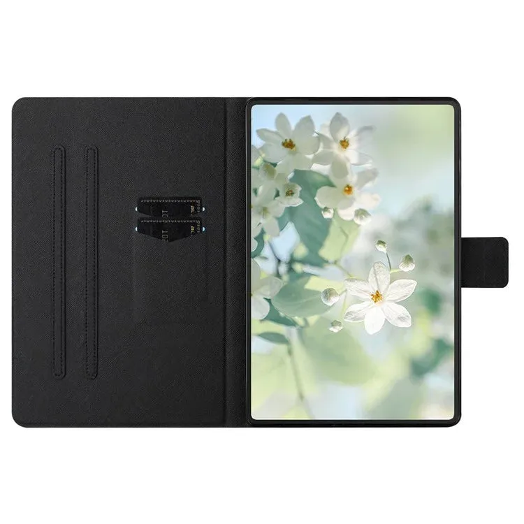 For iPad mini (2021) Case Pattern Printed Stand Litchi Texture Leather Tablet Cover with Card Slots