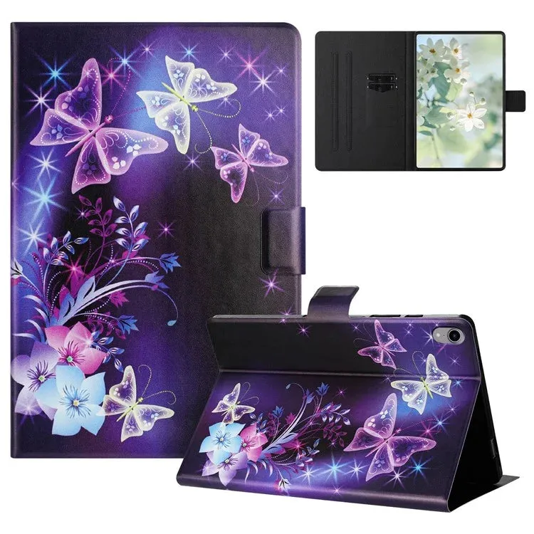For iPad mini (2021) Case Pattern Printed Stand Litchi Texture Leather Tablet Cover with Card Slots