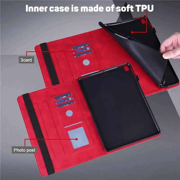 For Xiaomi Pad 7 Pro  /  Pad 7 Case Peacock Flower Pattern Card Holder Leather Tablet Cover