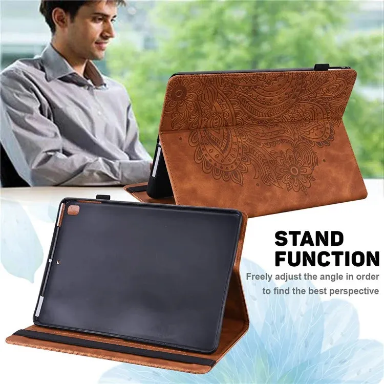 For Xiaomi Pad 7 Pro  /  Pad 7 Case Peacock Flower Pattern Card Holder Leather Tablet Cover