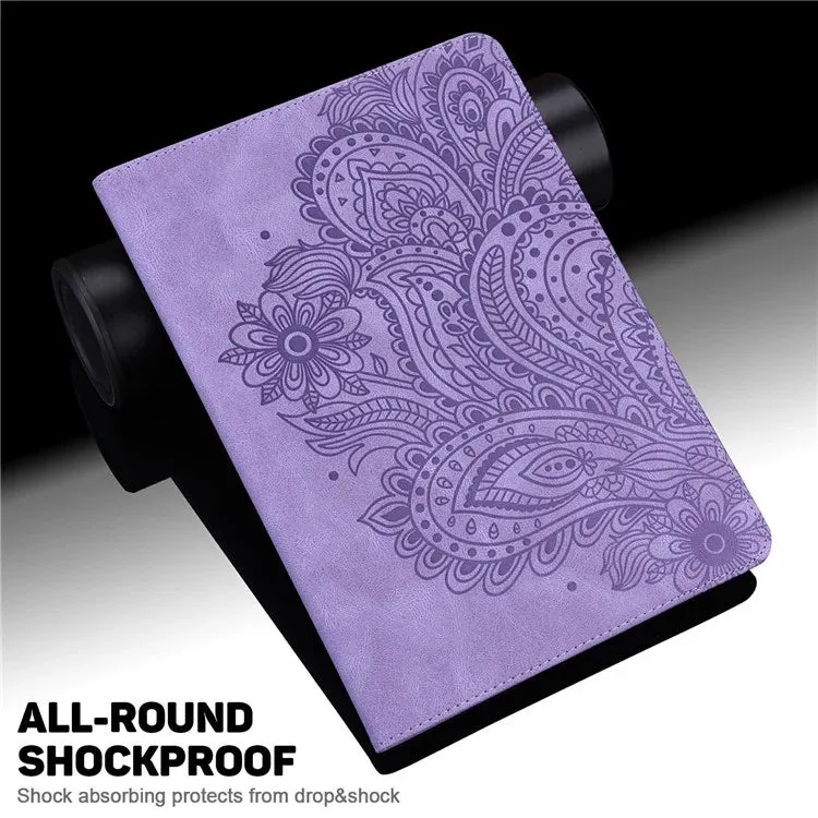 For Xiaomi Pad 7 Pro  /  Pad 7 Case Peacock Flower Pattern Card Holder Leather Tablet Cover