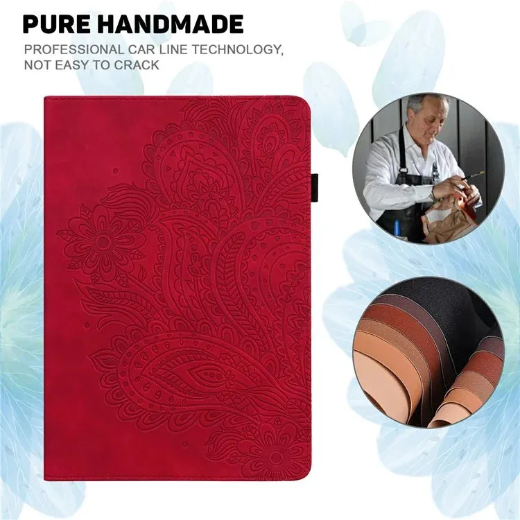 For Xiaomi Pad 7 Pro  /  Pad 7 Case Peacock Flower Pattern Card Holder Leather Tablet Cover