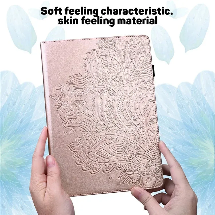 For Xiaomi Pad 7 Pro  /  Pad 7 Case Peacock Flower Pattern Card Holder Leather Tablet Cover