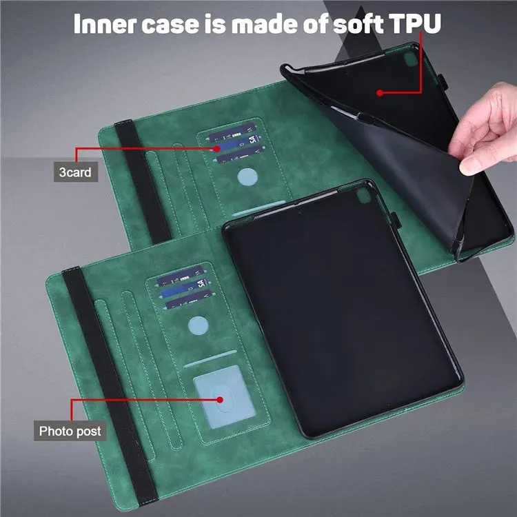 For Xiaomi Pad 7 Pro  /  Pad 7 Case Peacock Flower Pattern Card Holder Leather Tablet Cover