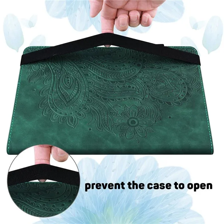 For Xiaomi Pad 7 Pro  /  Pad 7 Case Peacock Flower Pattern Card Holder Leather Tablet Cover