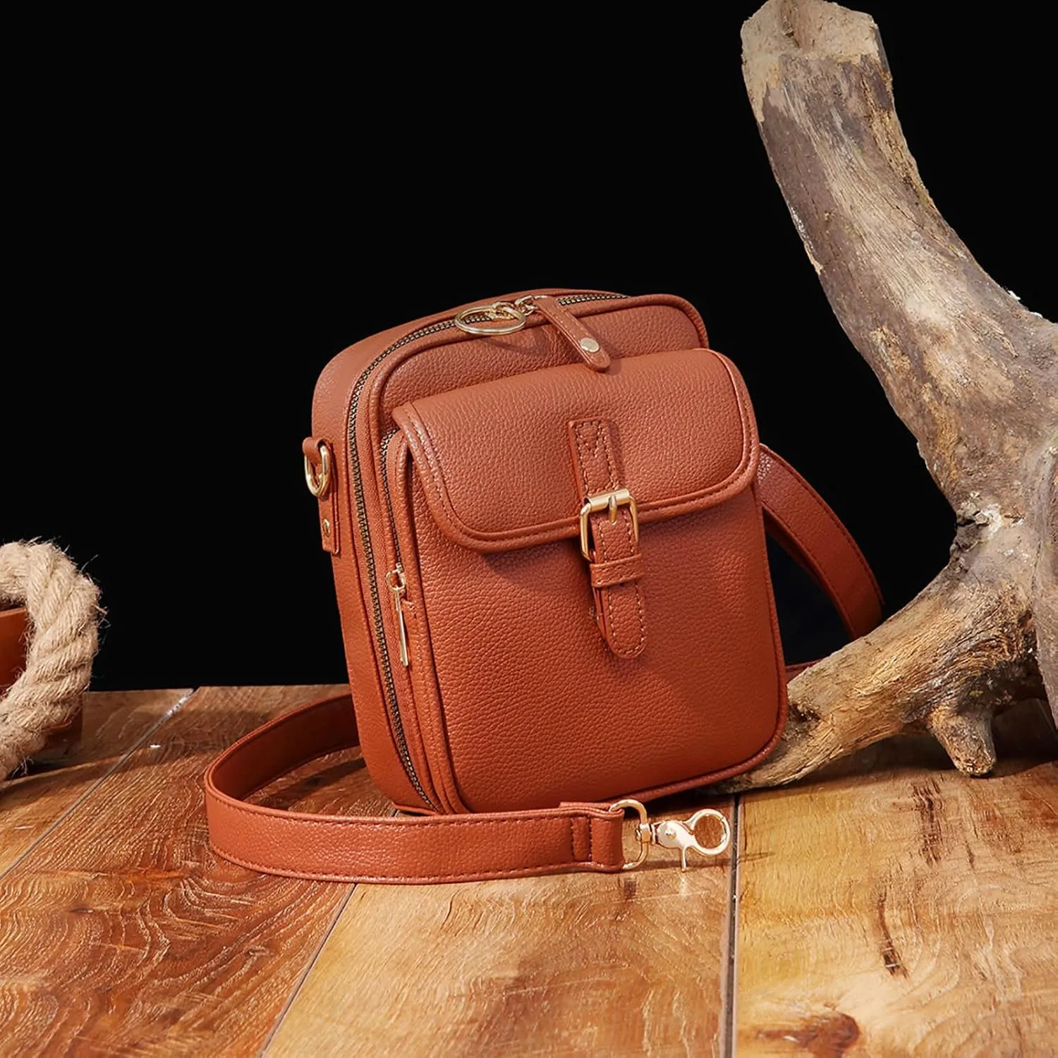 Forcipower Collaboraten1 Crossbody Leather Bag,Urvashi Bag,Urvashi Vintage Double Layer Large Capacity Mini Cross Body Bags