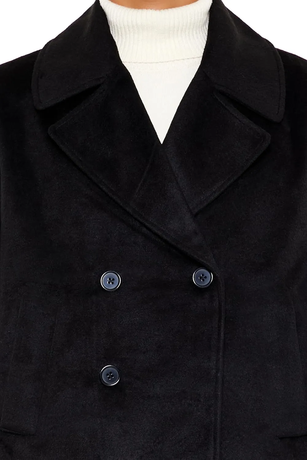 Forever 21 Men's Notched Double-Breasted Coat