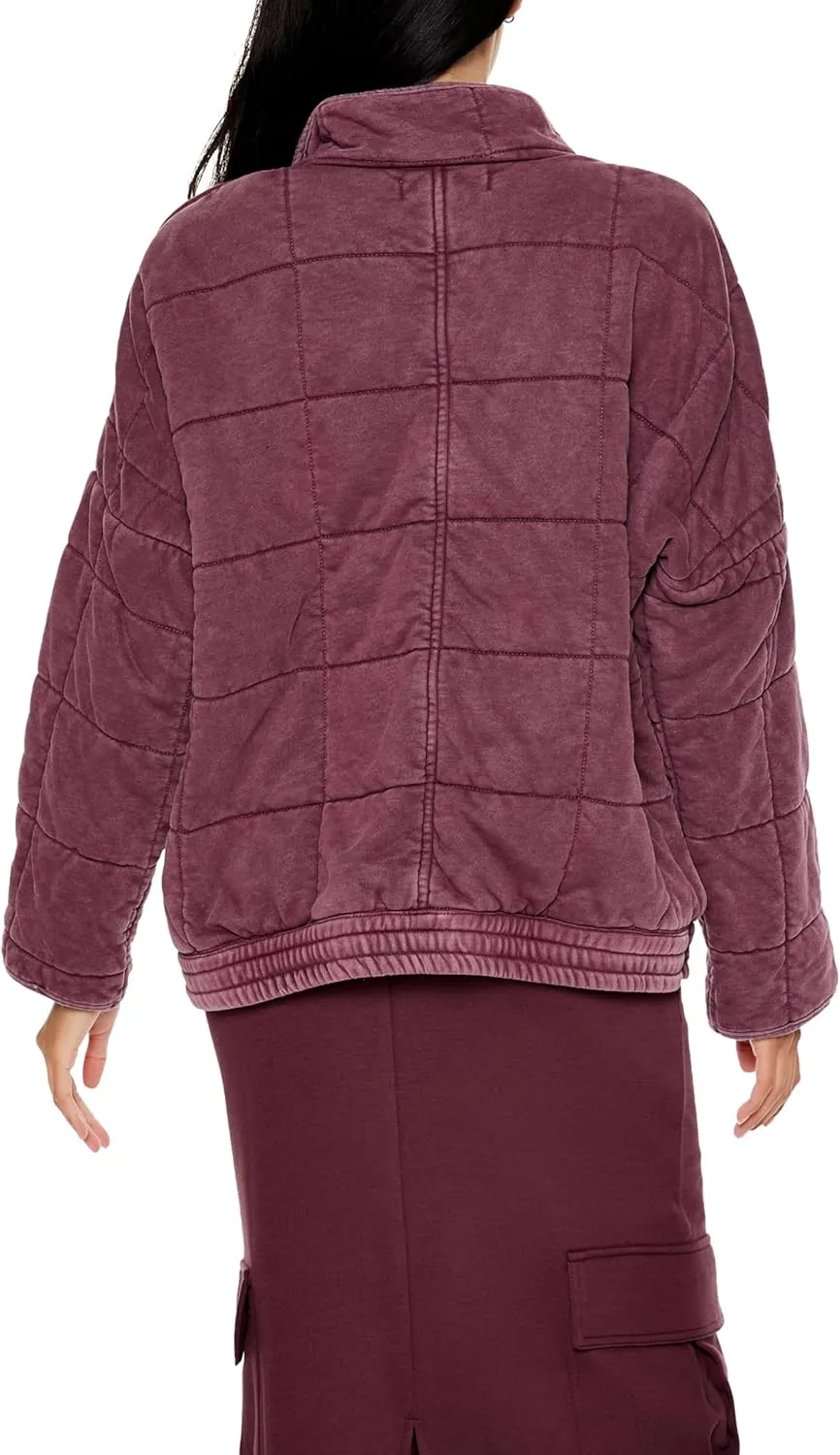 Forever 21 Women's Quilted Zip-up Jacket