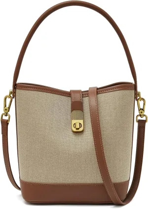 FOXLOVER Small Bucket Bag For Women Fashion Simplicity Crossbody Handbag Designer Shoulder Purse