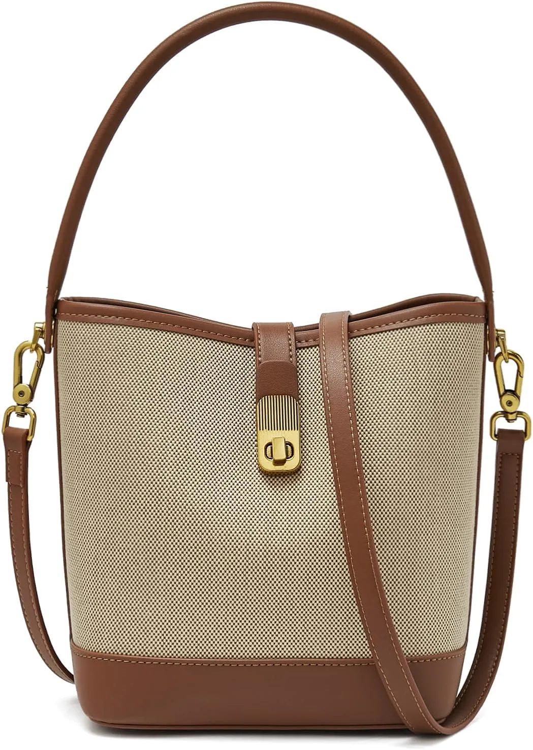 FOXLOVER Small Bucket Bag For Women Fashion Simplicity Crossbody Handbag Designer Shoulder Purse