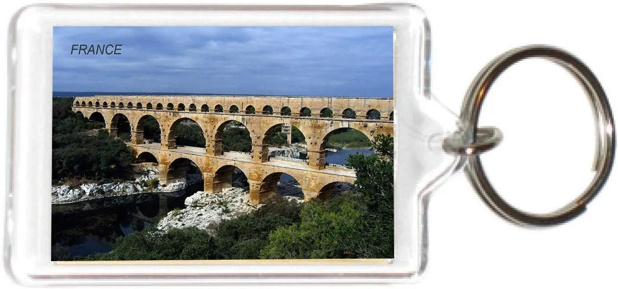 France French Acrylic Keychains KeyRings Holders Grp 2