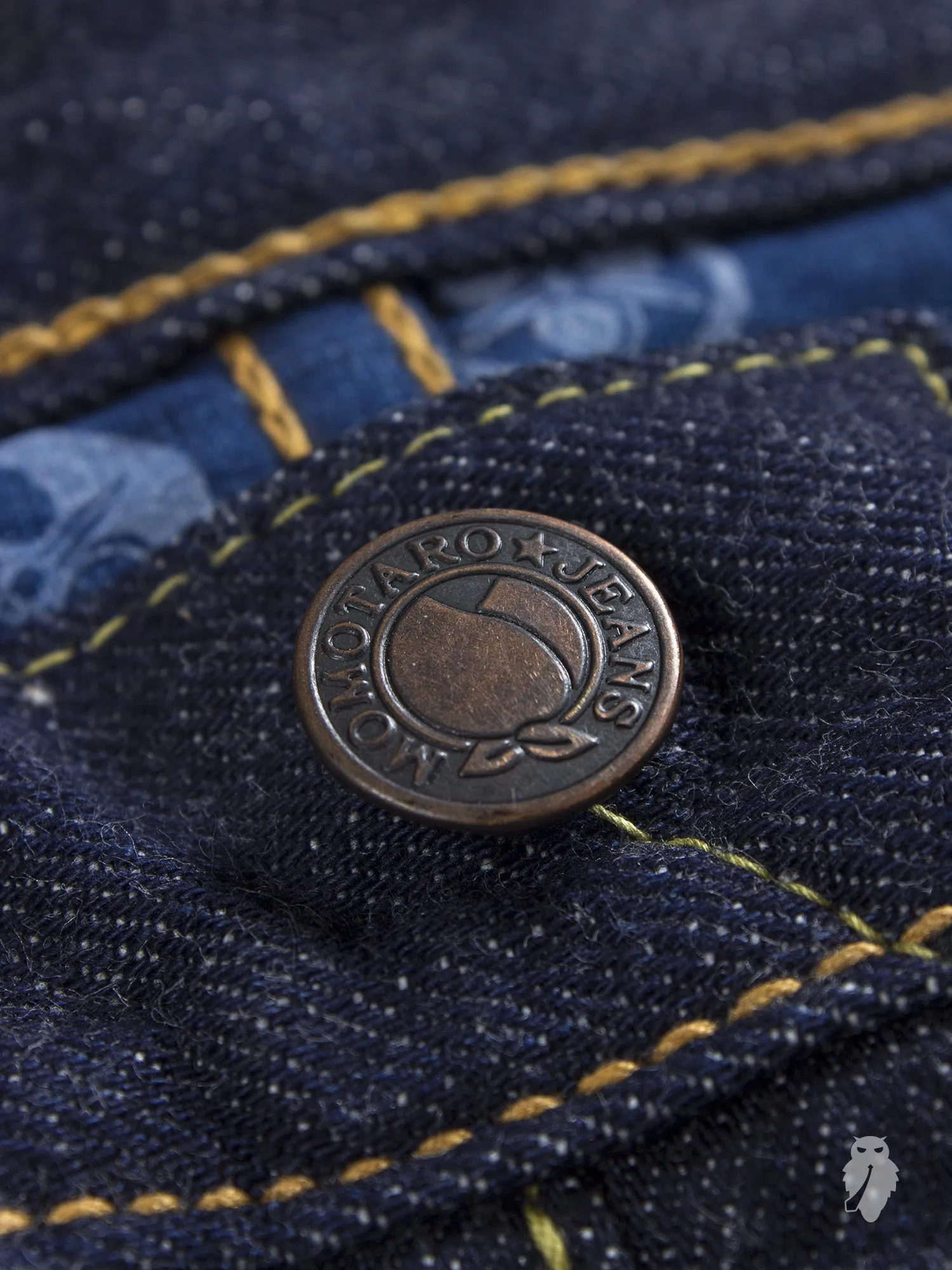 G007-MB "Copper Label" Old Blue 14.7oz Selvedge Denim - Tight Straight Fit