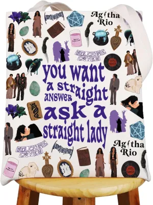 G2TUP Villain Reveal Tote Bag Villain Reveal Fans Gifts You Want Straight Answers Ask A Straight Lady Shoulder Bag