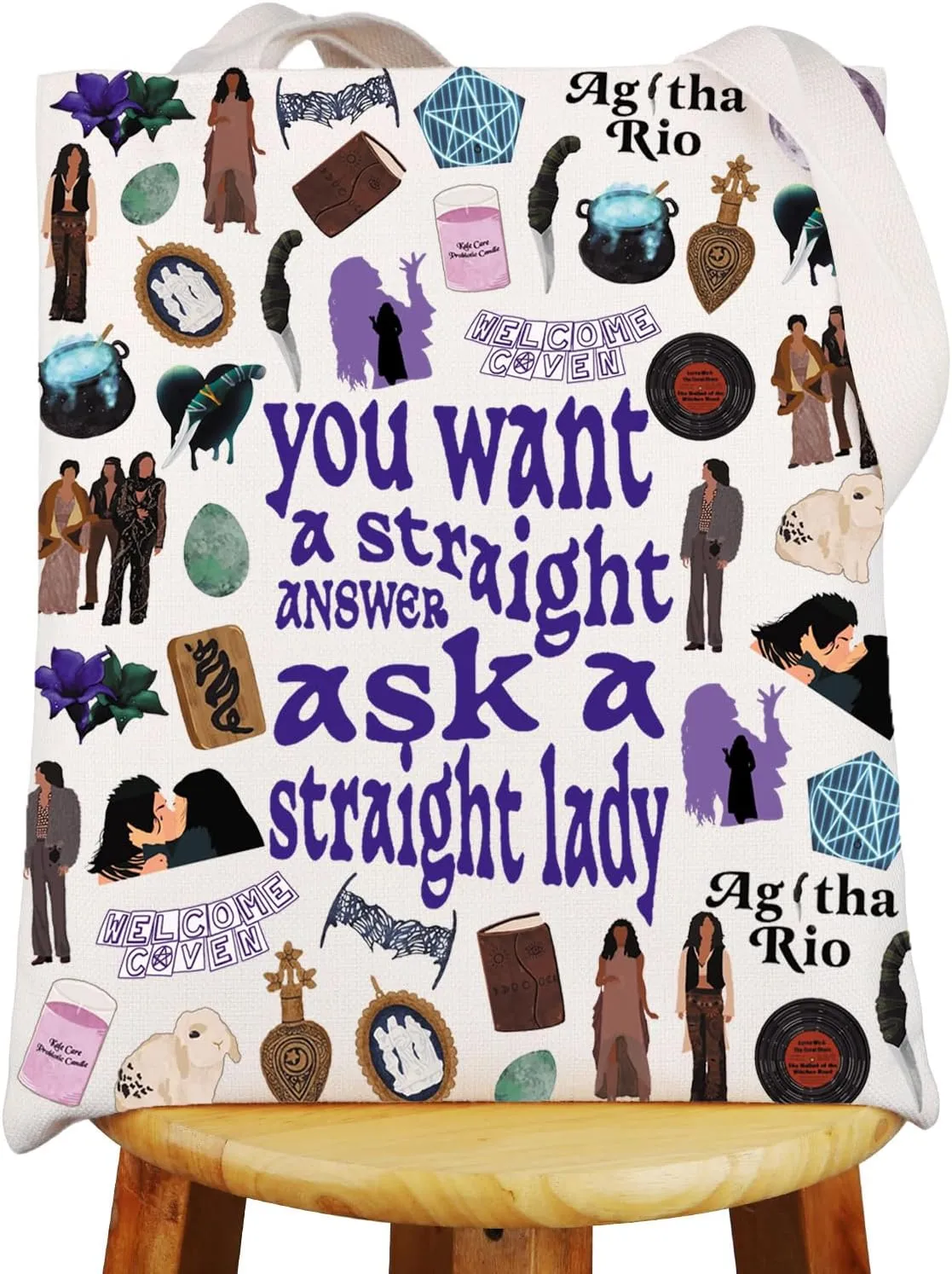 G2TUP Villain Reveal Tote Bag Villain Reveal Fans Gifts You Want Straight Answers Ask A Straight Lady Shoulder Bag