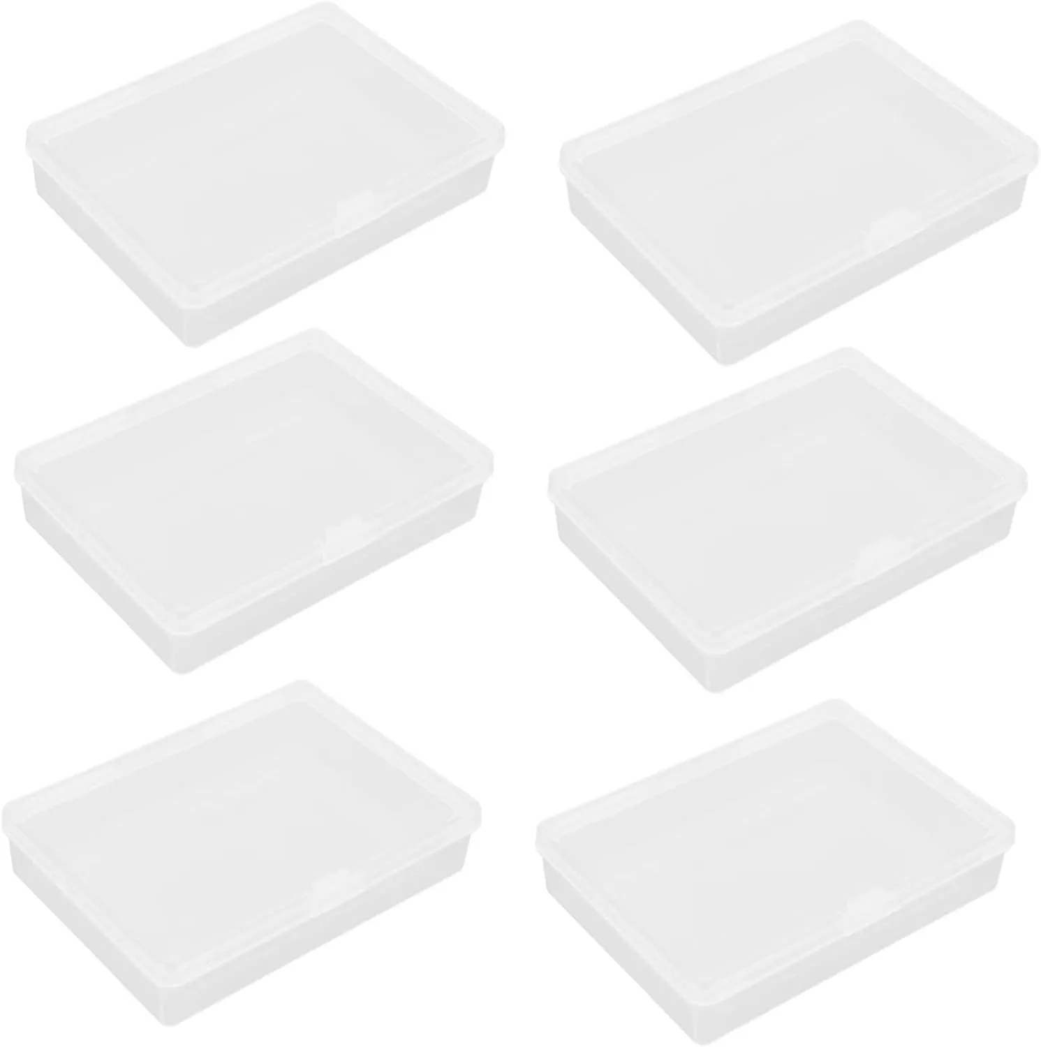 GALPADA 2sets Small Transparent Cards Storage Box Container for Organizing Game Cards for and Access 6pcs*2