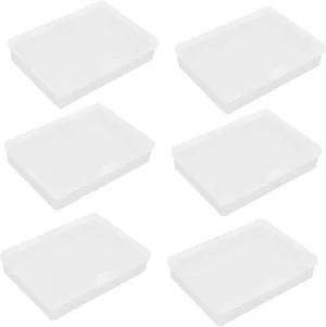GALPADA 2sets Small Transparent Cards Storage Box Container for Organizing Game Cards for and Access 6pcs*2