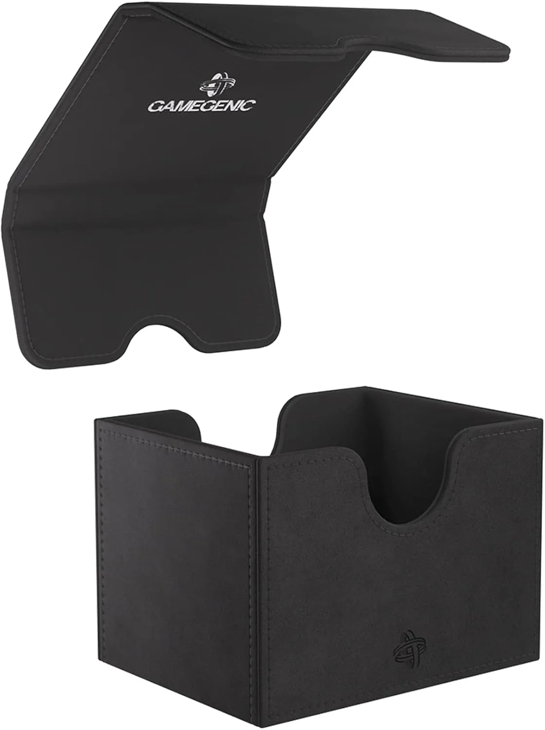 GameGenic Card Deck Box – Deck Box: Sidekick XL Black 100CT – Durable and Sturdy TCG, OCG Card Storage – Compatible with Pokemon Yugioh Commander and MTG Magic: The Gathering Cards