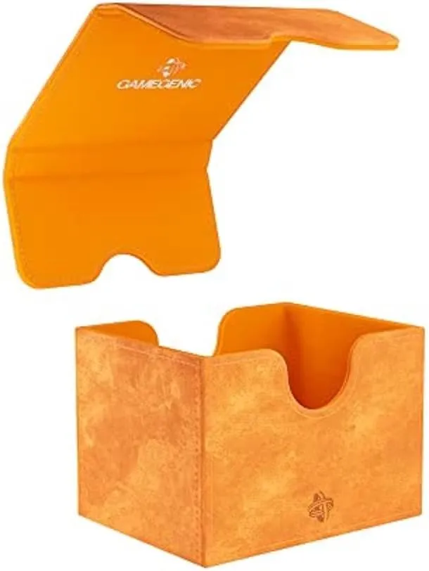 GameGenic Card Deck Box – Deck Box: Sidekick XL Orange 100CT – Durable and Sturdy TCG, OCG Card Storage – Compatible with Pokemon Yugioh Commander and MTG Magic: The Gathering Cards