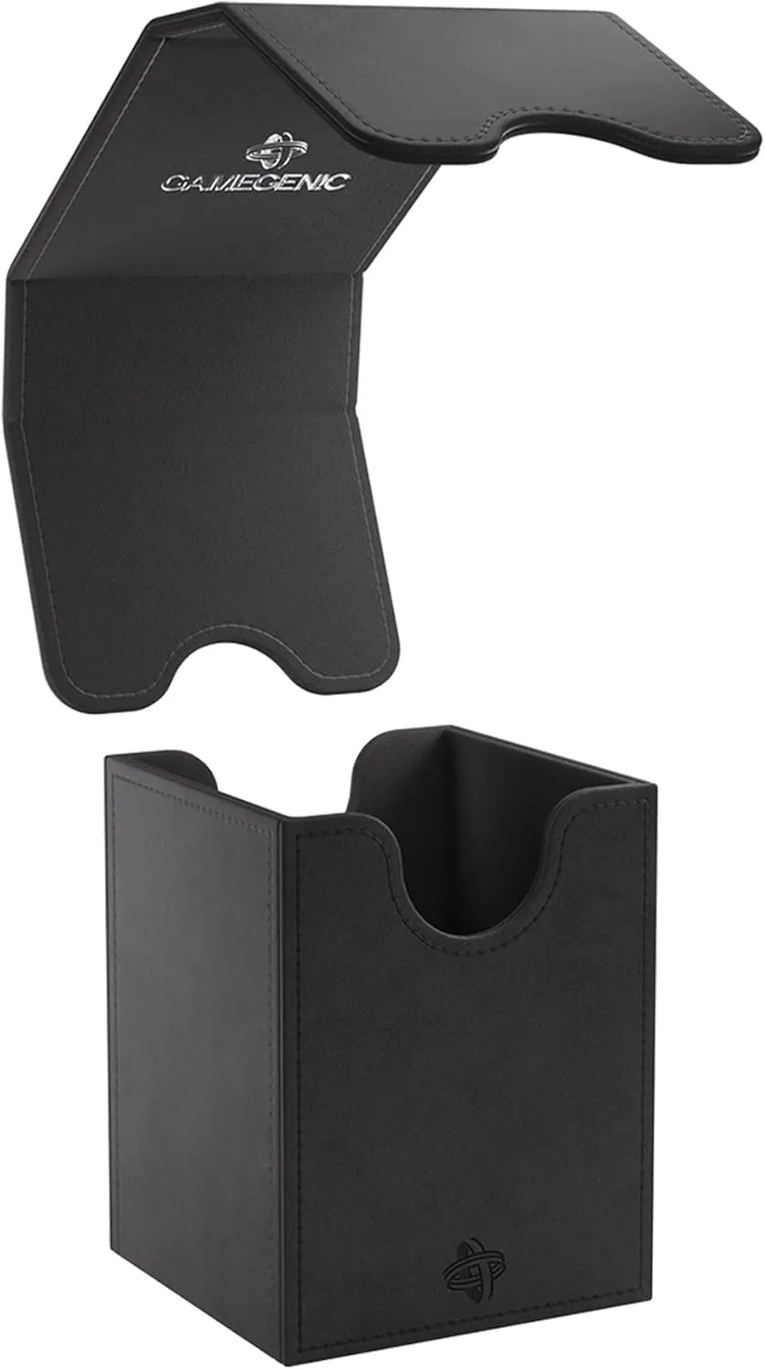 GameGenic Card Deck Box – Deck Box: Squire XL Black 100CT – Durable and Sturdy TCG, OCG Card Storage – Compatible with Pokemon Yugioh Commander and MTG Magic: The Gathering Cards