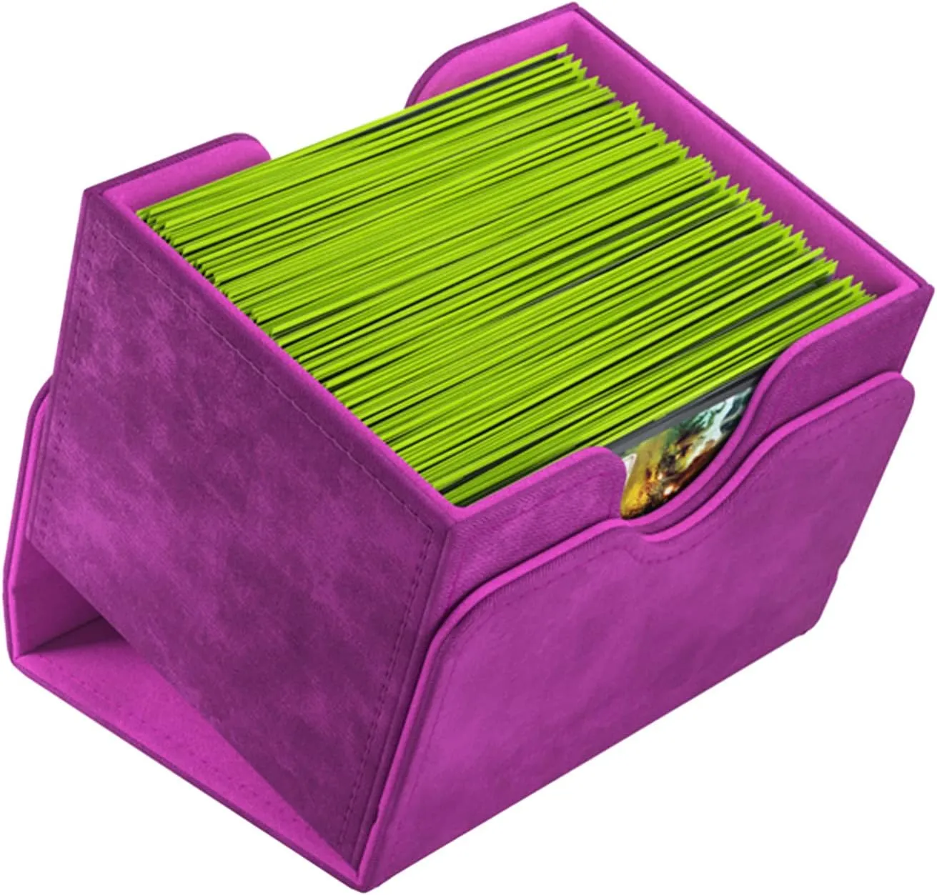 GameGenic Deck Box – Sidekick XL Purple 100CT – Durable and Sturdy TCG, OCG, CCG Card Storage – Compatible with Pokemon, Yugioh, Commander, and MTG Magic: The Gathering Cards