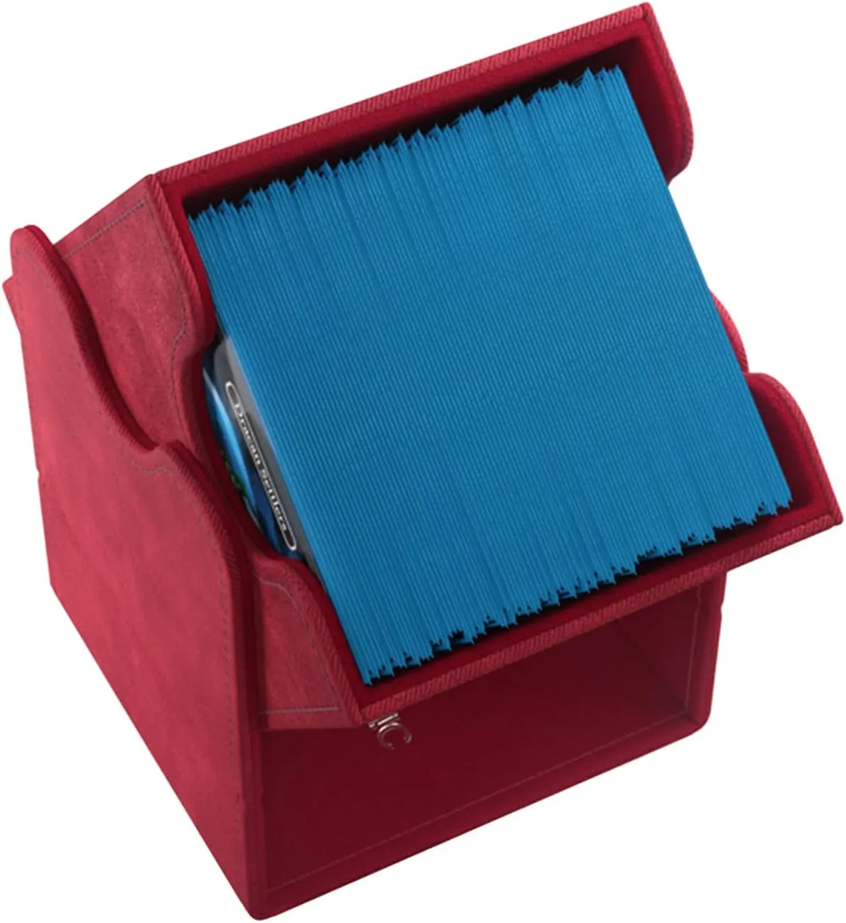 GameGenic Deck Box – Squire XL Red 100CT – Durable and Sturdy TCG, OCG, CCG Card Storage – Compatible with Pokemon, Yugioh, Commander, and MTG Magic: The Gathering Cards