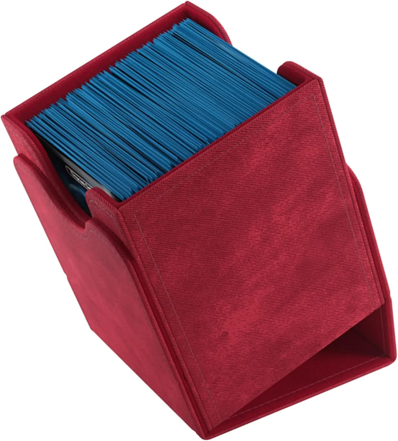 GameGenic Deck Box – Squire XL Red 100CT – Durable and Sturdy TCG, OCG, CCG Card Storage – Compatible with Pokemon, Yugioh, Commander, and MTG Magic: The Gathering Cards