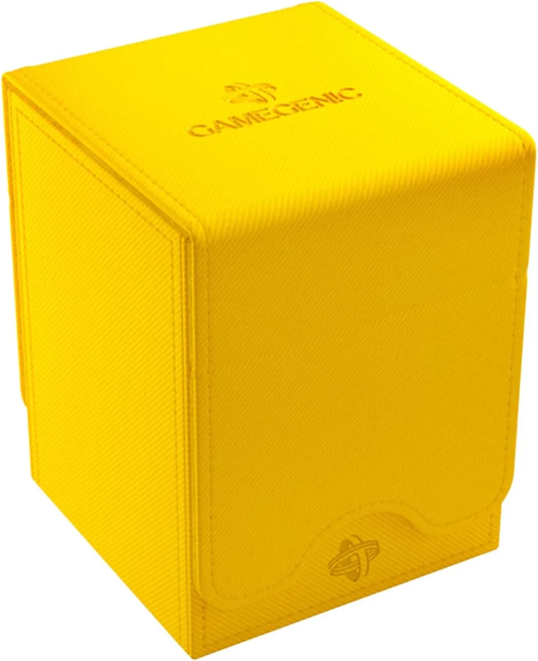 GameGenic Deck Box – Squire XL Yellow 100CT – Durable and Sturdy TCG, OCG, CCG Card Storage – Compatible with Pokemon, Yugioh, Commander, and MTG Magic: The Gathering Cards
