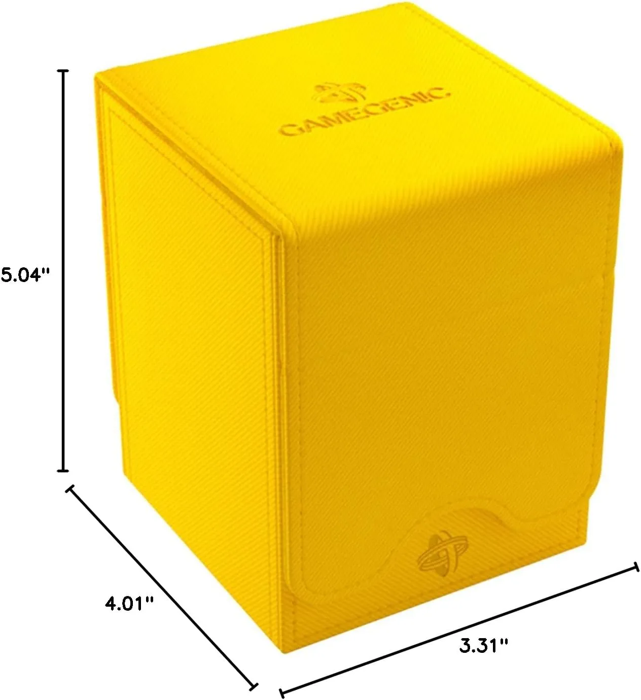 GameGenic Deck Box – Squire XL Yellow 100CT – Durable and Sturdy TCG, OCG, CCG Card Storage – Compatible with Pokemon, Yugioh, Commander, and MTG Magic: The Gathering Cards