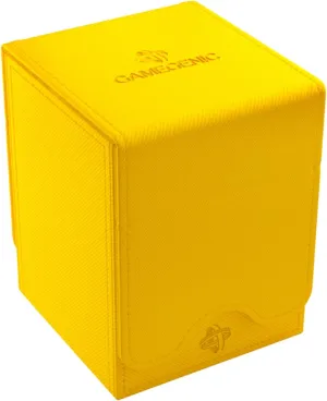 GameGenic Deck Box – Squire XL Yellow 100CT – Durable and Sturdy TCG, OCG, CCG Card Storage – Compatible with Pokemon, Yugioh, Commander, and MTG Magic: The Gathering Cards