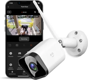 Geeni Hawk 3 Outdoor Security Camera, 1080p HD, Weatherproof, Motion Detection, Night Vision, Two-Way Audio, Alexa/Google Compatible