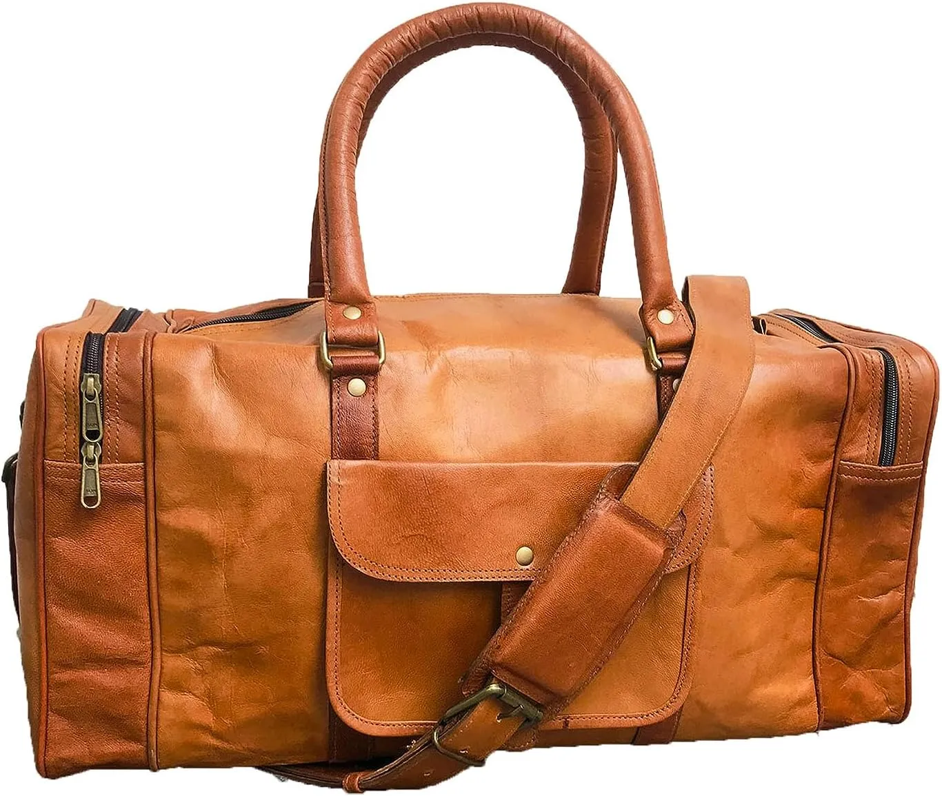 Genuine LEATHER DUFFLE BAG, Carry on Bag, Duffel Bag Men, Unisex Gift Ideas Large Overnight Carry on Luggage Duffel Bag Gym Weekend Bag