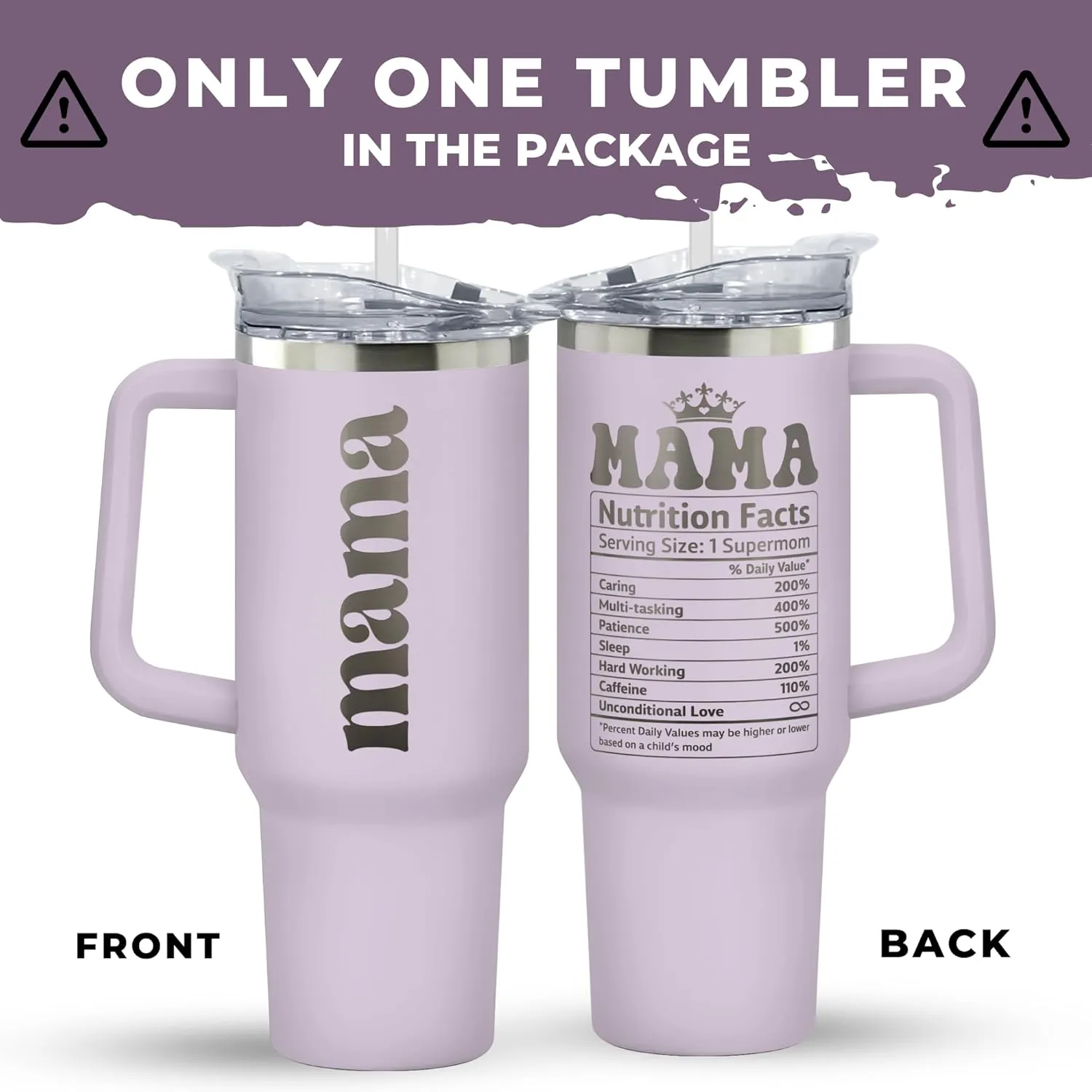 Gifts for Mom from Daughter Son - Mothers Day Gifts for Mom, Mama - Birthday, Mother's Day, Christmas Gift Ideas for Moms - Gift for Moms, Mothers from Kids - 40 Oz Stainless Steel Tumbler