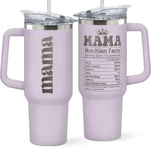 Gifts for Mom from Daughter Son - Mothers Day Gifts for Mom, Mama - Birthday, Mother's Day, Christmas Gift Ideas for Moms - Gift for Moms, Mothers from Kids - 40 Oz Stainless Steel Tumbler