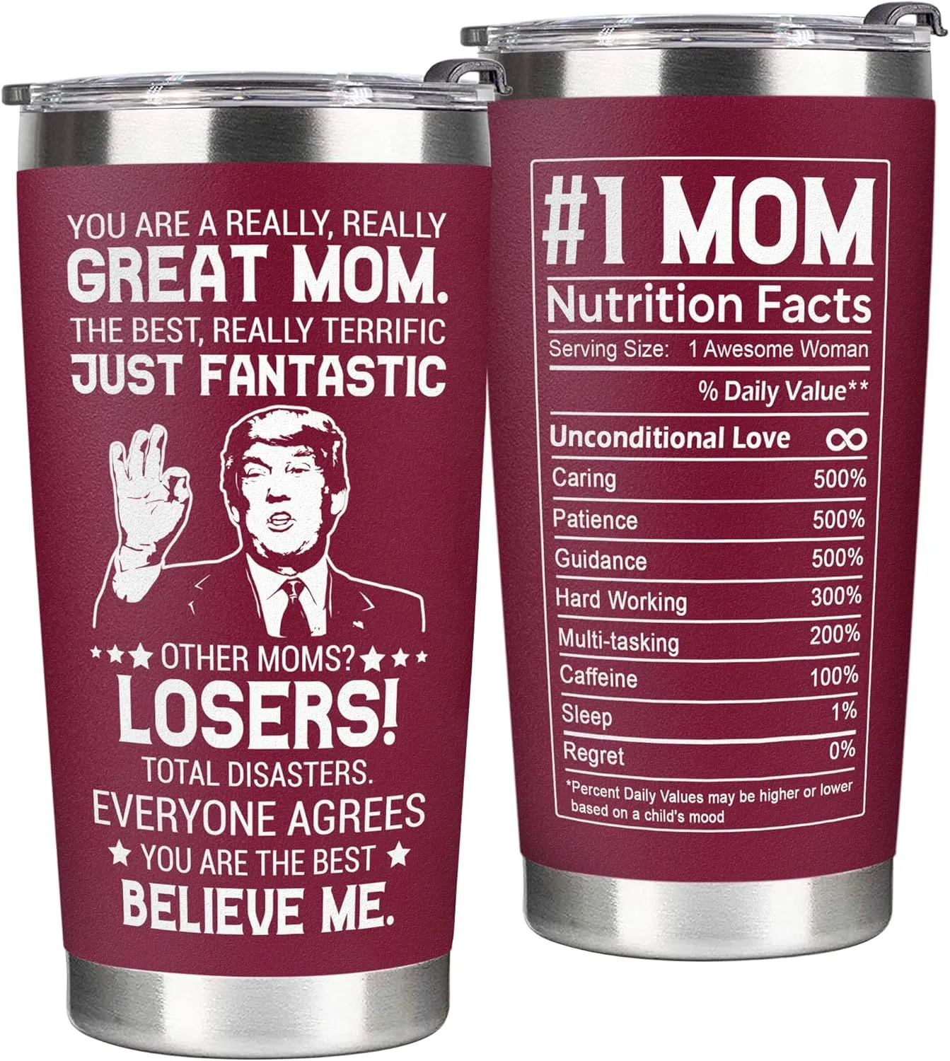 Gifts for Mom from Daughter, Son - Mothers Day Gifts for Mom, Wife, Women - Moms Birthday Gift Ideas, Cool Birthday gifts for Moms, Mothers - Best mom Tumbler, 20 Oz Stainless Steel moms Coffee Cup