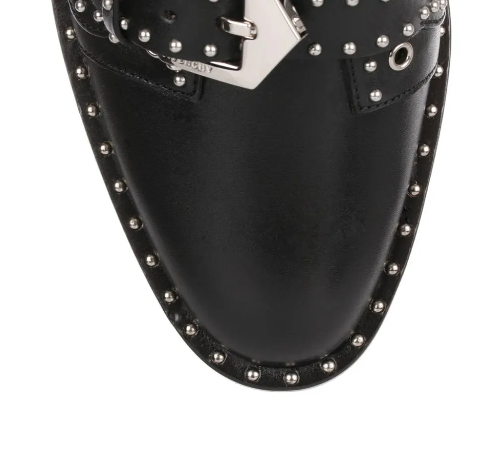 GIVENCHY
Black leather studded flat