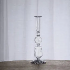 Glass Cambridge Sophia 9" Candlestick Holder (Clear)