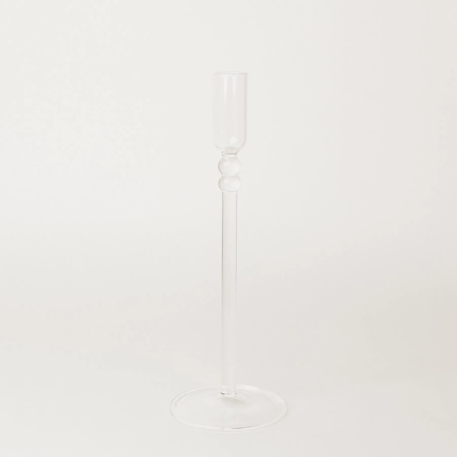 Glass Candlestick Holders